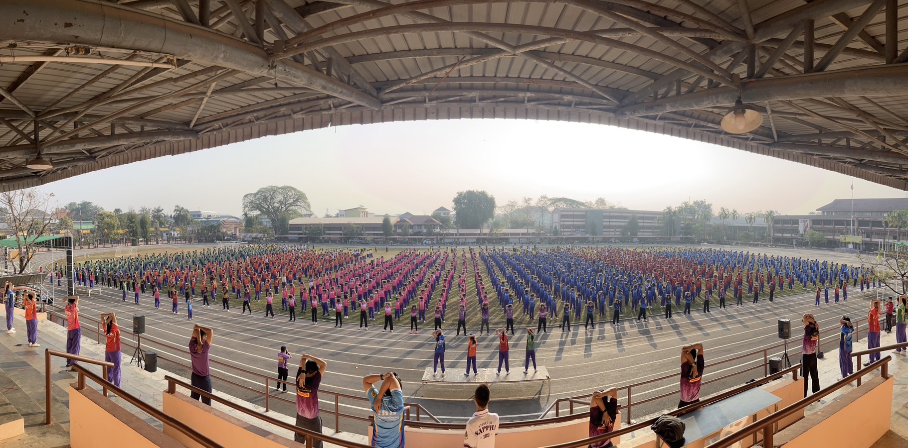 โรงเรียนสรรพวิทยาคม จัดกิจกรรมการขับเคลื่อนโรงเรียนต้นแบบส่งเสริมกิจกรรมทางกายประจำเดือนกุมภาพันธ์ โดยการออกกำลังกายด้วยการเต้นแอโรบิก